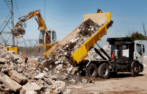 Image d'illustration : Gestion des déchets sur chantier.